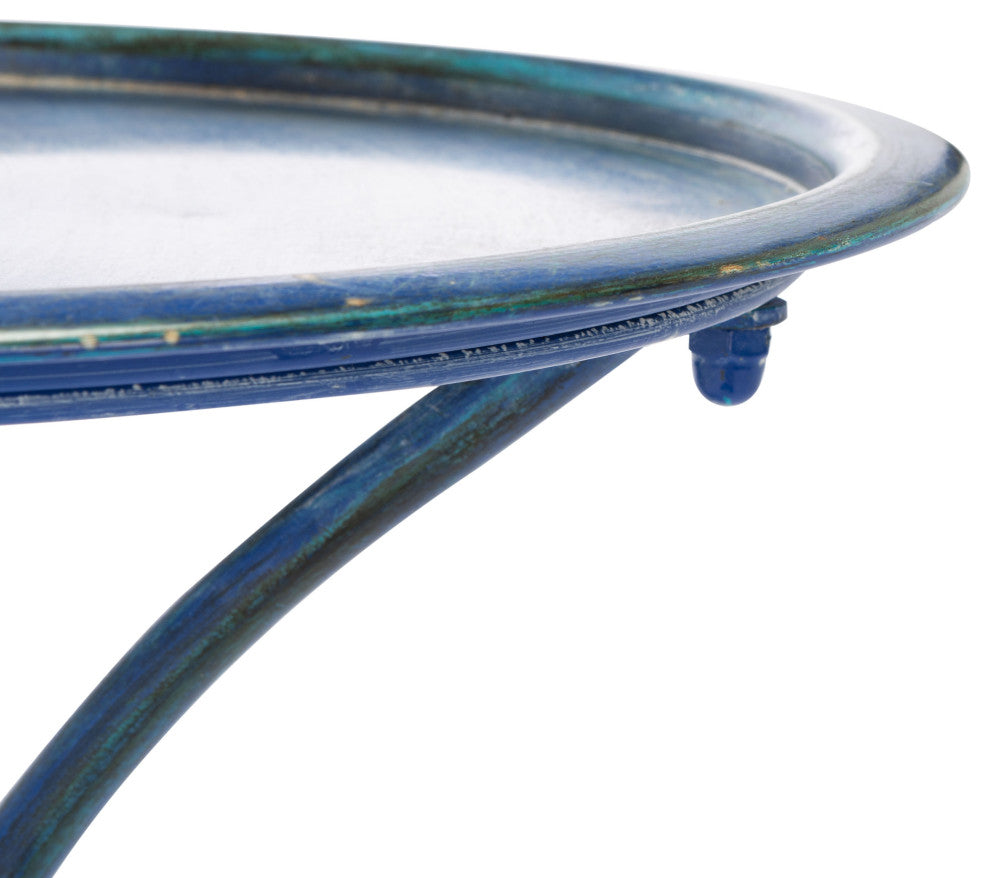 Safavieh Kensi Bird Bath, Antique Blue