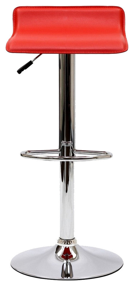 Modern Contemporary Dining Kitchen Bar Stool Red