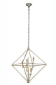 Elegant Lighting Nora Collection Pendant, Vintage Silver Leaf