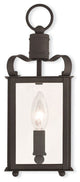 Wall Sconce With Clear Glass, Bronze