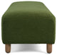 GDF Studio Rectangle Upholstered Fabric Ottoman, Wood Frame