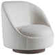 Genevieve Swivel Chair Driftwood Finish