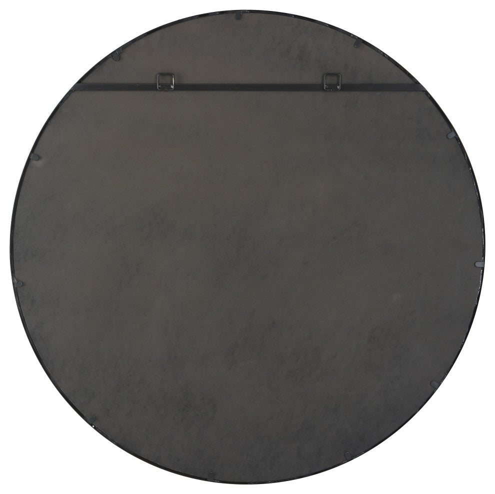 Uttermost Ranchero White Round Mirror