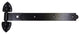 Heavy Reversible Hinges, Black, 7", Pair