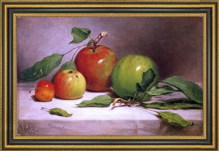 William Rickarby Miller Still LifeStudy of Apples Framed Canvas Print, 16"x24"