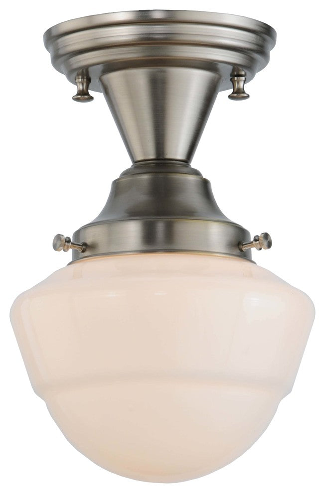 7W Revival Schoolhouse W/Emma Globe Semi-Flushmount