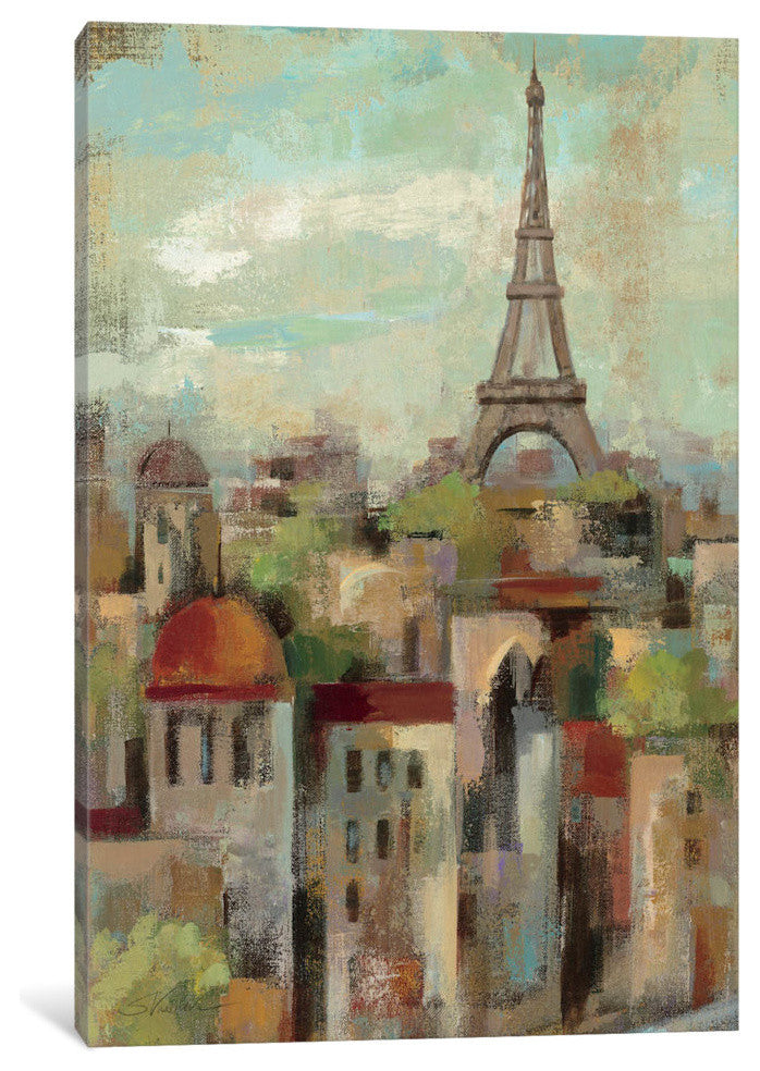 "Spring in Paris II Gallery" by Silvia Vassileva, 18x12x1.5"