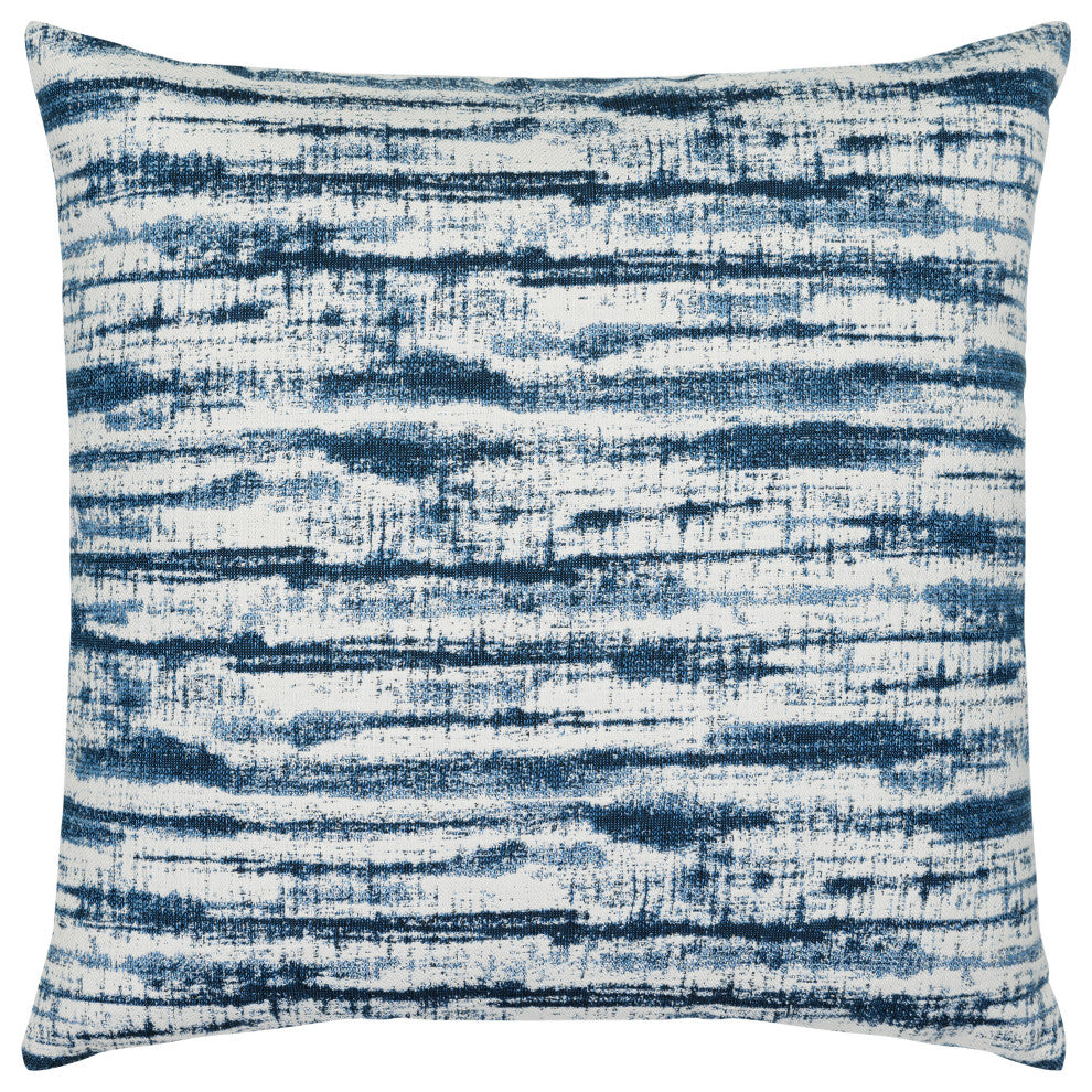 Linear Indigo Sunbrella Pillow, 22"x22"