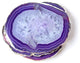 Purple Agate Coasters (Set of 4), Silver