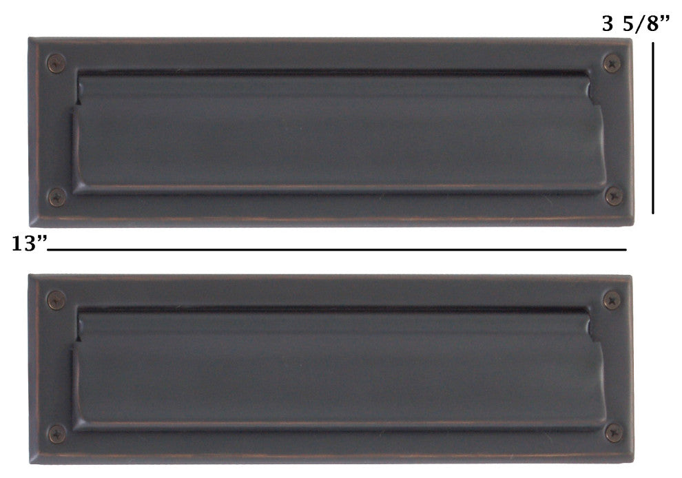 Mail Slot 3-5/8"x13",  Venetian Bronze
