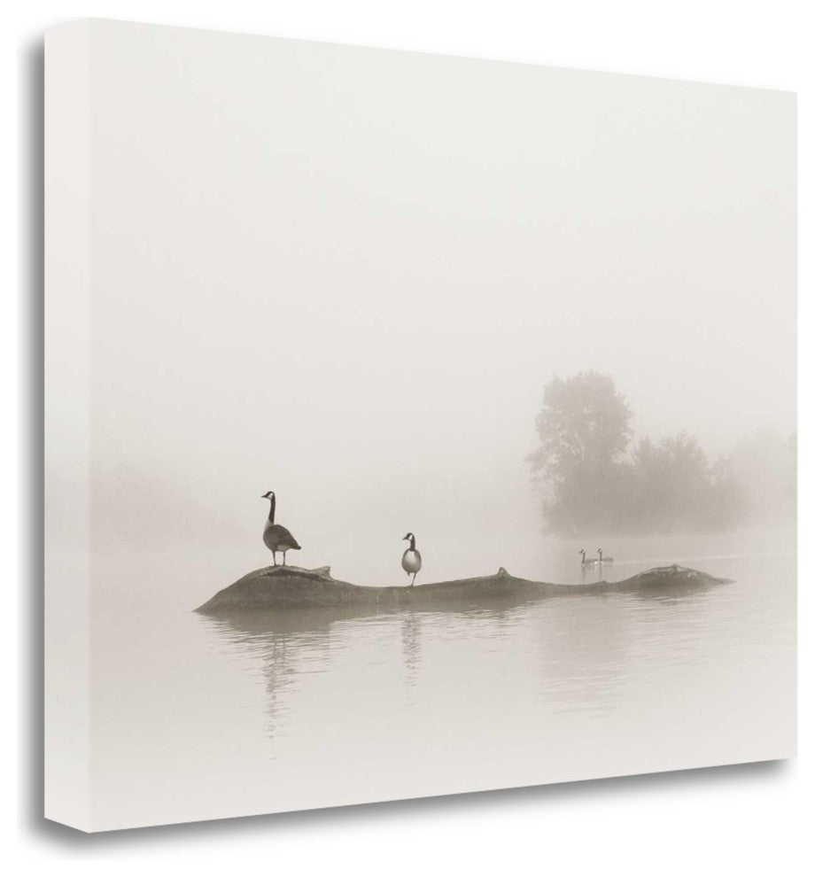 "Melton Lake" By Nicholas Bell,Ready to Hang Giclee Print on Gallery Wrap Canvas