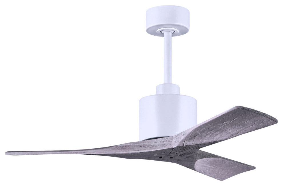 Matthews Fan, Nan Ceiling Fan, Matte White, 42-Inch, Barn Wood