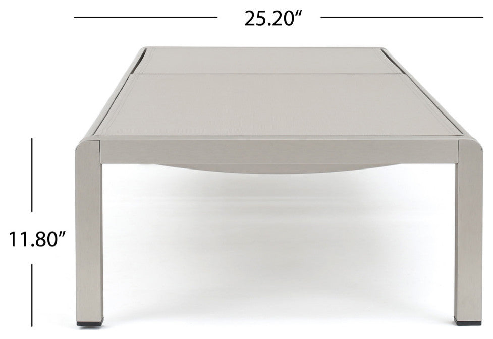 Cape Coral Outdoor Mesh Chaise Lounge, Set of 2