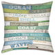 Laural Home Ocean Rules Outdoor Decorative Pillow, 18"x18"