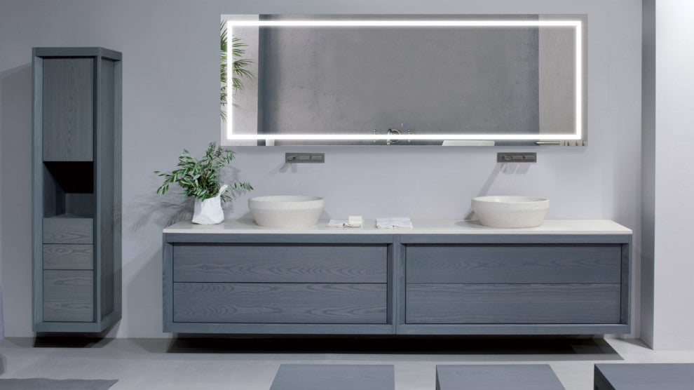 84 Inch X 30 Inch Rectangle Led Bathroom Mirror