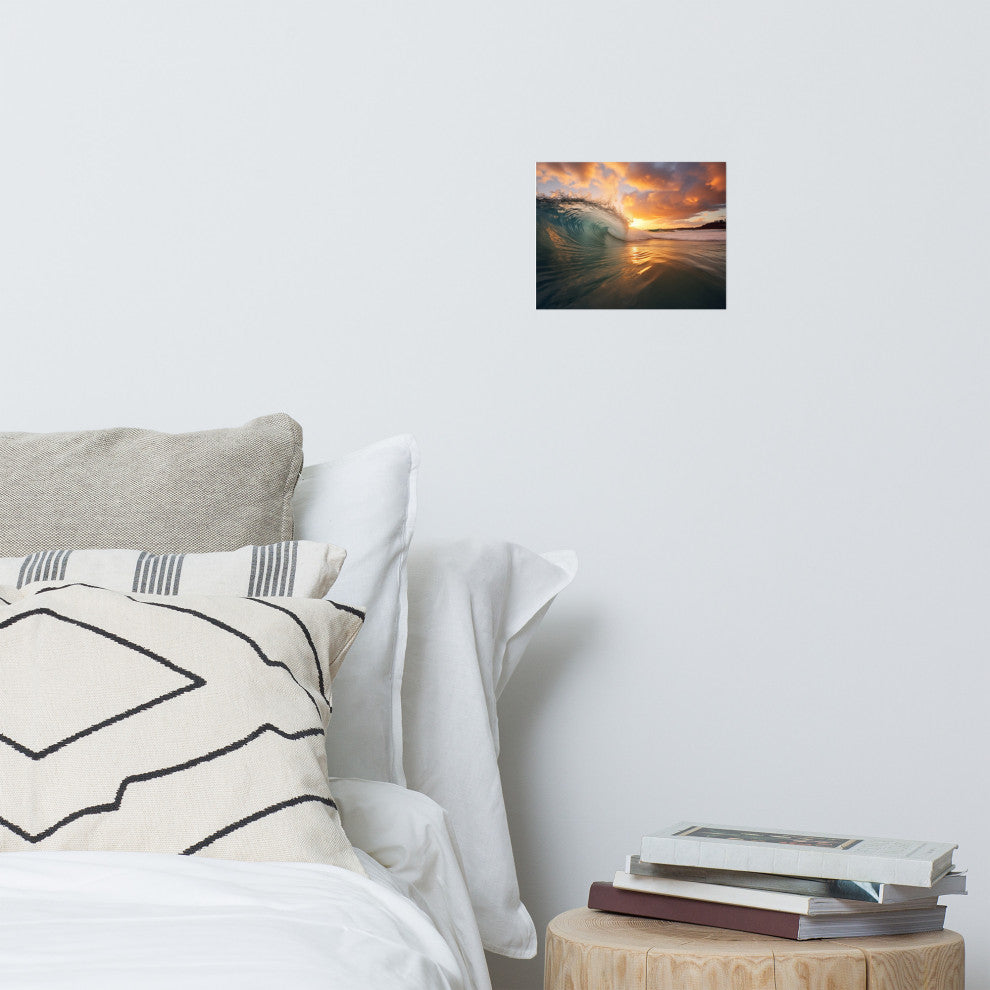 Coastal Art: Ephemeral Whispers Realism Painting Digital Artwork Loose Art Print, 8" X 10"