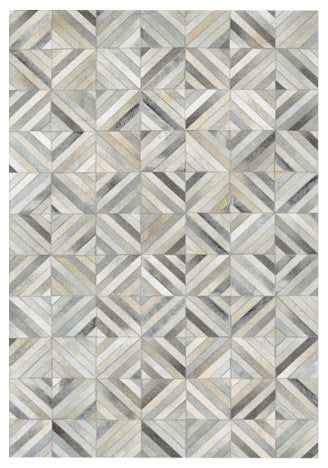Couristan Chalet Blocks Area Rug, Ivory, 9'4"x13'4"