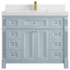 Paris 42" Single Sink Bathroom Vanity in Blue Heather 2" Empira Quartz