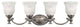 Hinkley Francoise Four Light Vanity, Polished Antique Nickel