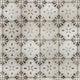 Kings Aurora Encaustic Ceramic Floor and Wall Tile, Nero Black