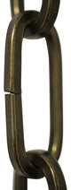 RCH Hardware Steel Standard Link Chandelier Chain, Antique Brass, U45