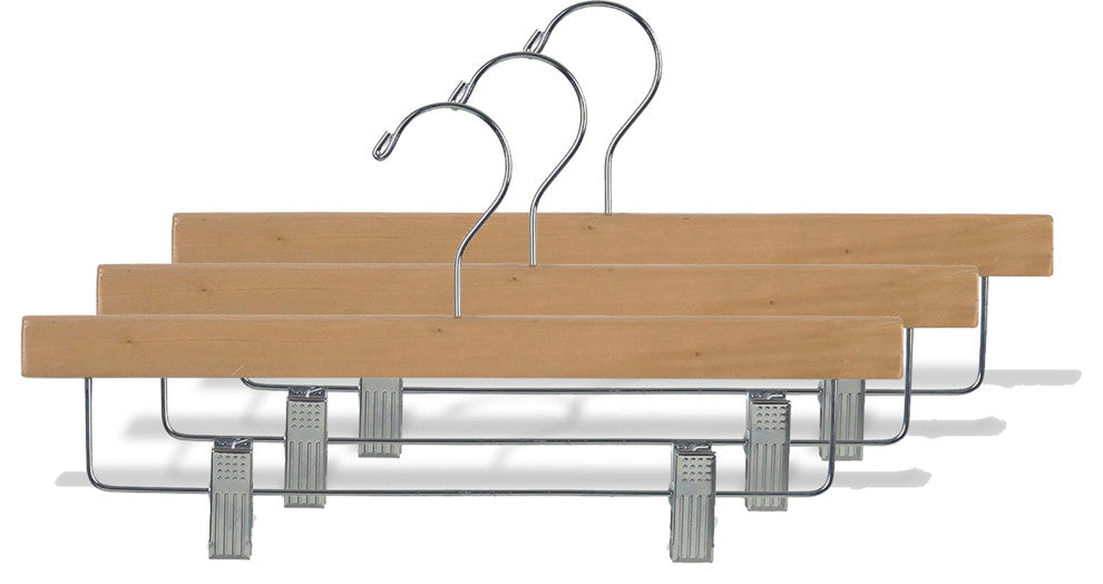 Natural Finish Rubber Coated Bottom Hangers, Box of 25