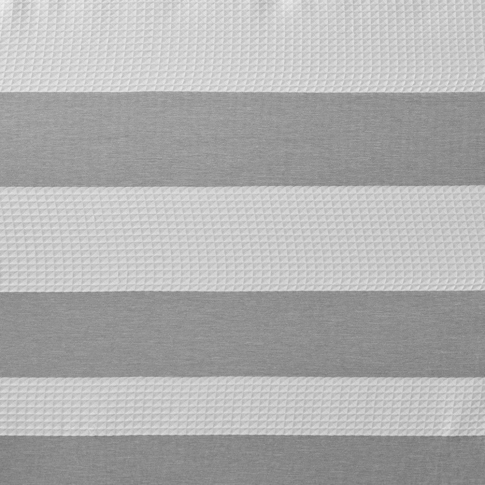 Madison Park Spa Waffle Shower Curtain With 3M Treatment, Grey