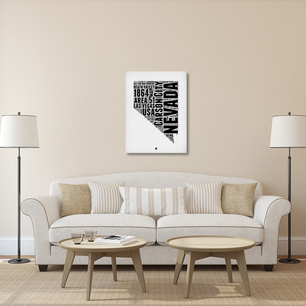 "Nevada Word Cloud 2" Fine Art Print