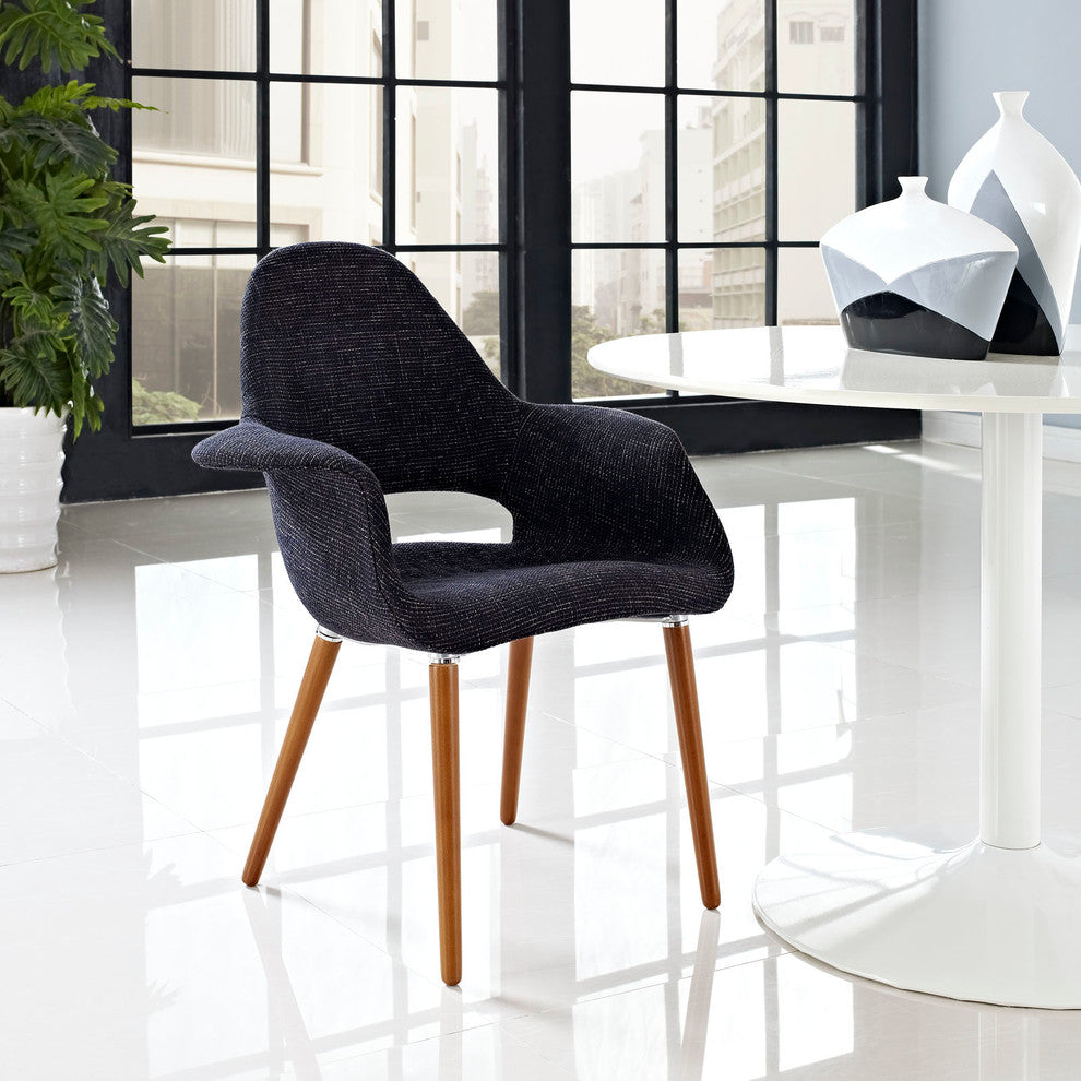 Modern Contemporary Kitchen Dining Armchair Black