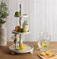 Downing Three Tiered Tray, White 12x12x24