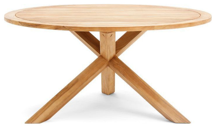 Winston All-Natural Teak Outdoor 60" Round Dining Table