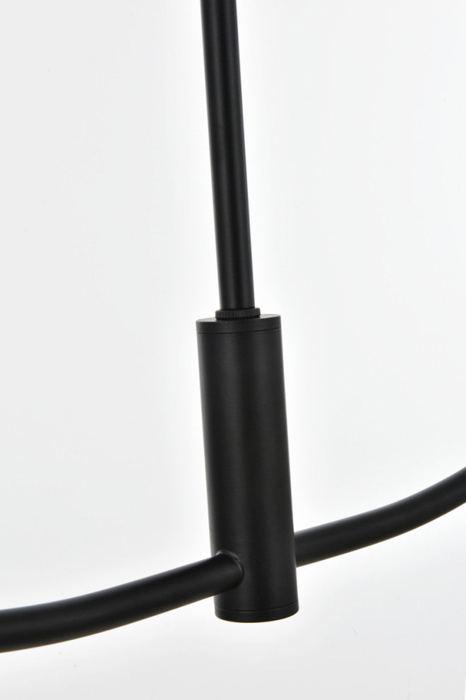 Living District Nyomi 42" Chandelier in Black