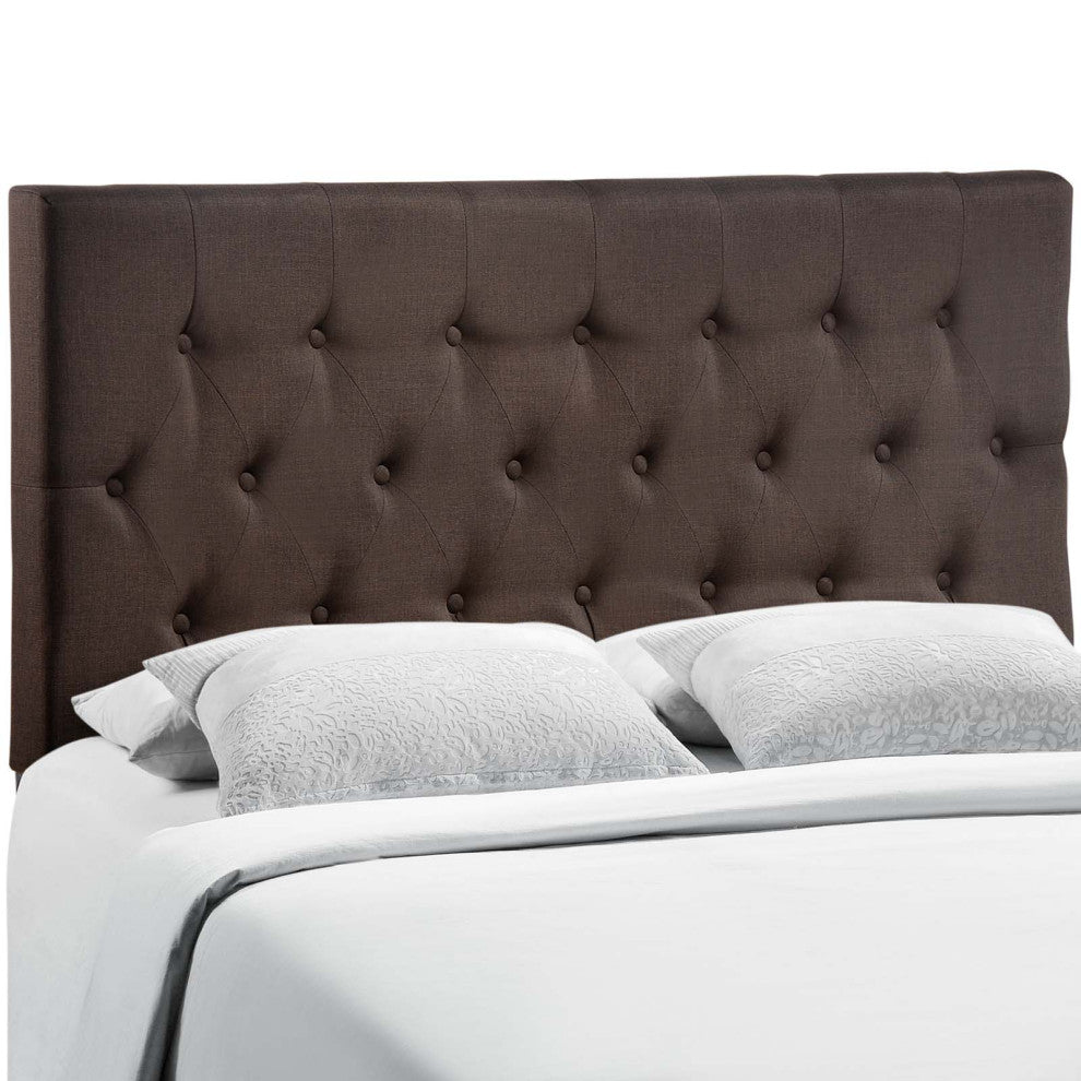 Modway Bedroom Clique Queen Headboard, Dark Brown