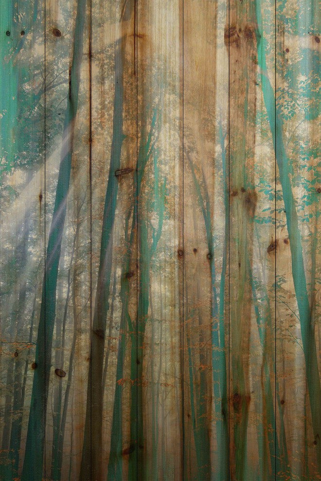 "Guelph" UV Ink Print on Natural Pine Wood, 40"x60"