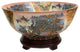 14" Satsuma Ladies and Peacock Porcelain Bowl