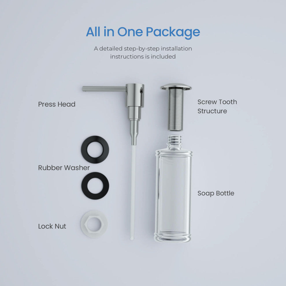 KIBI Kitchen Soap Dispenser KSD100, Chrome