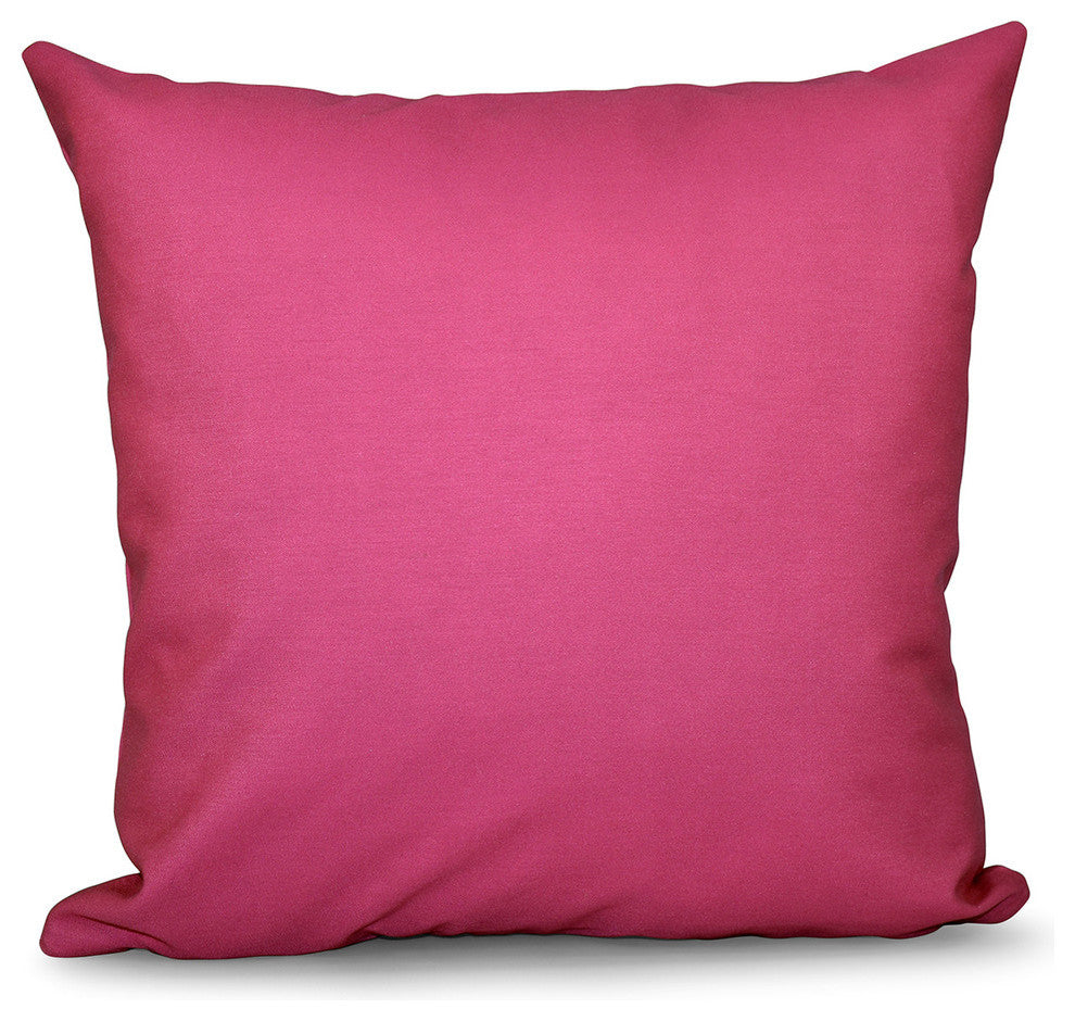 Solid Color Decorative Pillow, Fushia, 26"x26"