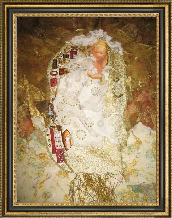 Gustav Klimt Ode to Klimt - 18" x 24" Framed Premium Canvas Print