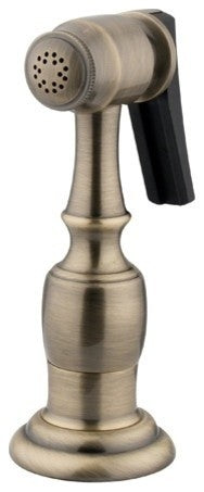 Gourmet Scape Kitchen Faucet Side Sprayer, Antique Brass