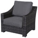 Bora Bora Wicker Rattan Club Chair with Olefin Cushion