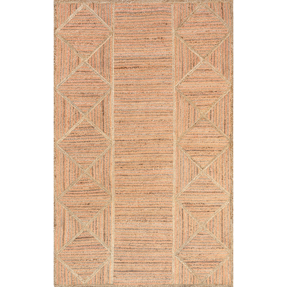 Nuloom Errika Moroccan Jute Rug, Natural 5' x 8'