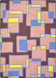 Kid Essentials Rug, Outside the Box, Grape, 3'10"x5'4"