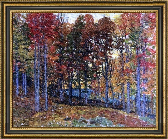 John Joseph Enneking Autumn Jewels Framed Premium Canvas Print, 20"x25"