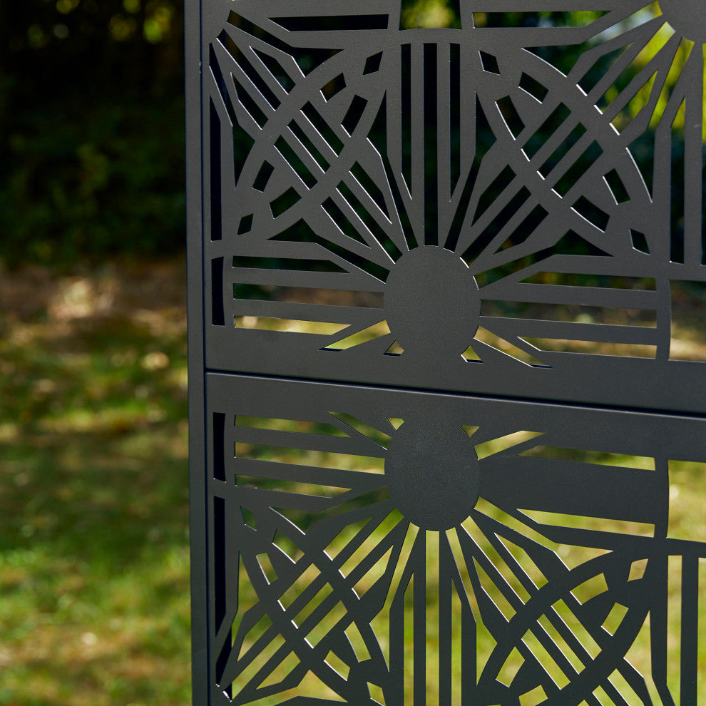 6ft Galvanized Steel Privacy Screen Fence