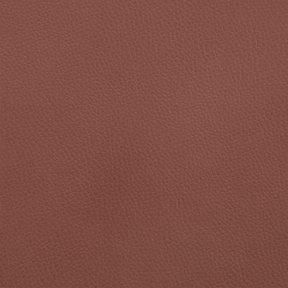 Daxton Faux Leather and Wood Bar Stool, Brown and Walnut, 30"