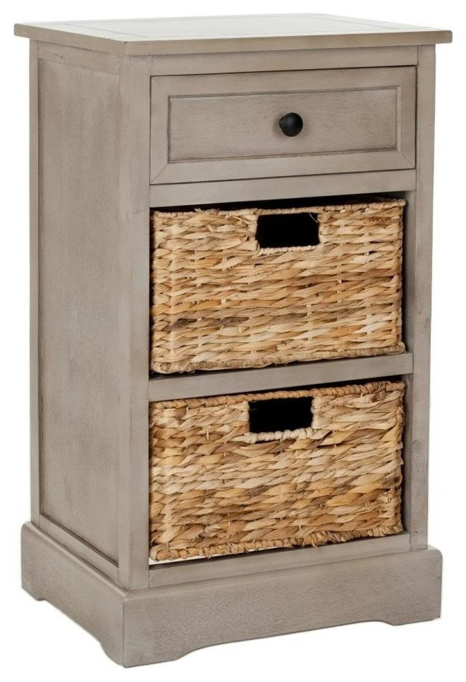Safavieh Carrie Side Storage Side Table, Vintage Gray