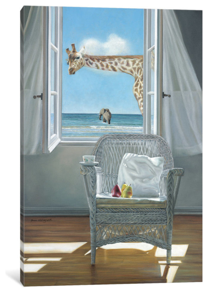 "Rubberneck" by Karen Hollingsworth, 18x12x1.5