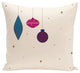 Light Bright, Decorative Holiday Print Pillow, Ivory And Cream, 16"x16"