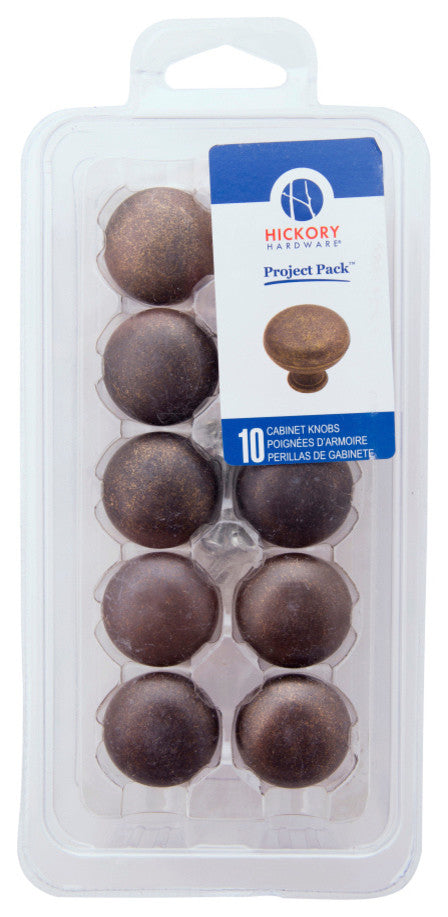 Belwith Hickory Project Pack 1-1/4 Inch Windover Antique Cabinet Knob (10 Pack)