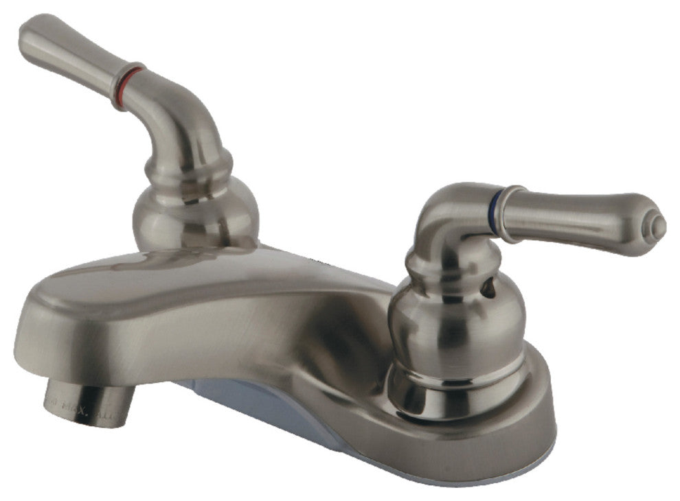 Kingston Brass 4" Centerset Bathroom Faucet, Brushed Nickel
